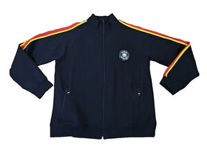DFB Germany Soccer Track Style Jacket Black Red Yellow Sz M Football Deutschland